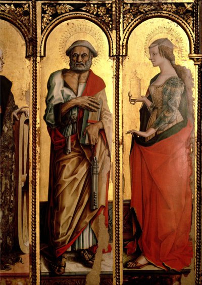 St. Peter und St. Maria Magdalena (Detail) von Carlo Crivelli